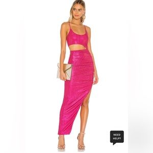 Metallic Pink Dress with Cutout (STILL ON WEBSITE)